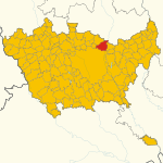 Map of Sesto San Giovanni (Metropolitan City of Milan, region Lombardy, Italy 2024)